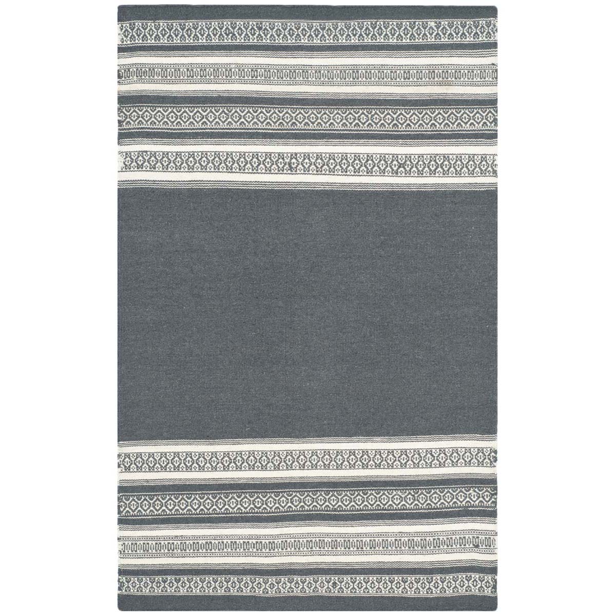 Safavieh Dhurries 601 Rug, DHU601 - Dark Grey