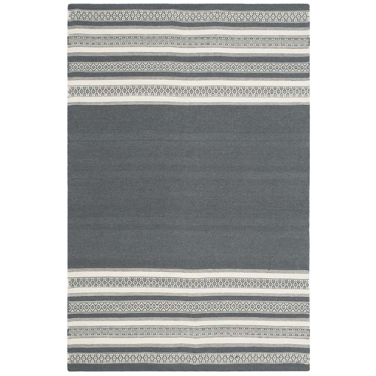 Safavieh Dhurries 601 Rug, DHU601 - Dark Grey