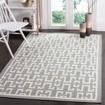 Safavieh Dhurries 621 Rug, DHU621 - Soft Grey / Ivory