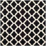 Safavieh Dhurries 623 Rug, DHU623 - Black / Ivory