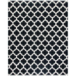 Safavieh Dhurries 623 Rug, DHU623 - Black / Ivory