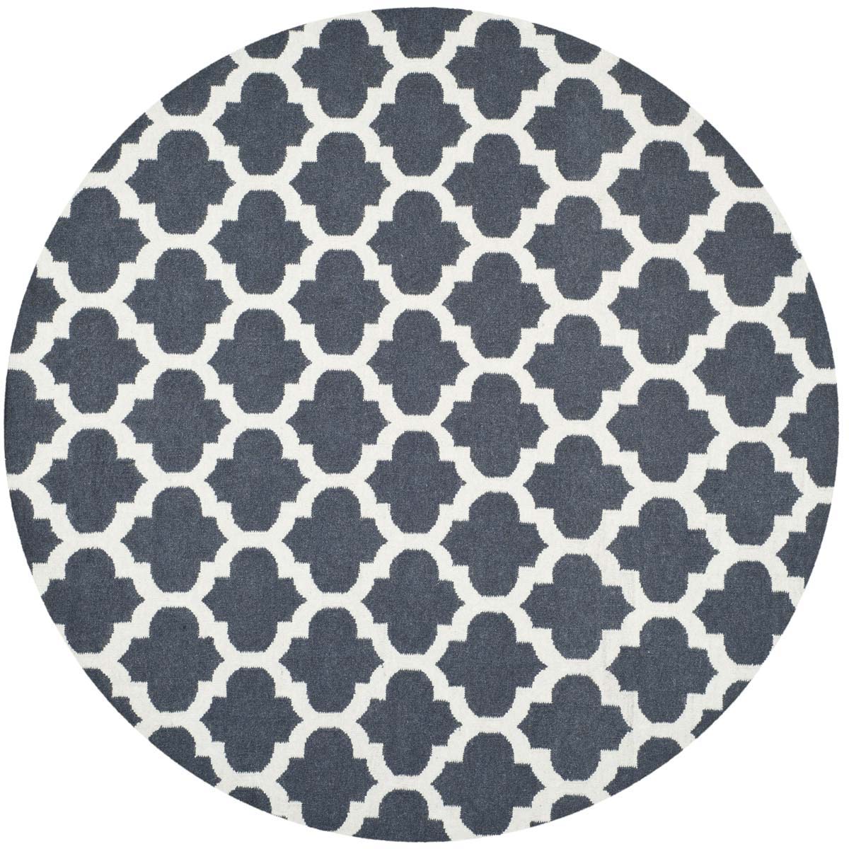 Safavieh Dhurries 623 Rug, DHU623 - Blue / Ivory