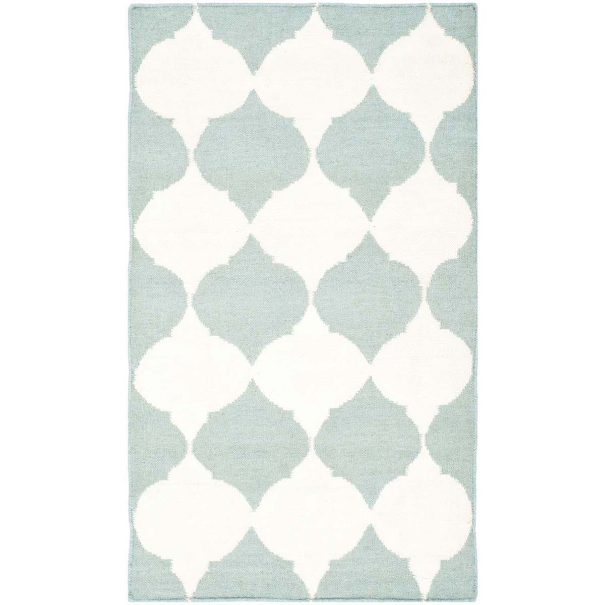 Safavieh Dhurries 624 Rug, DHU624 - Blue / Ivory