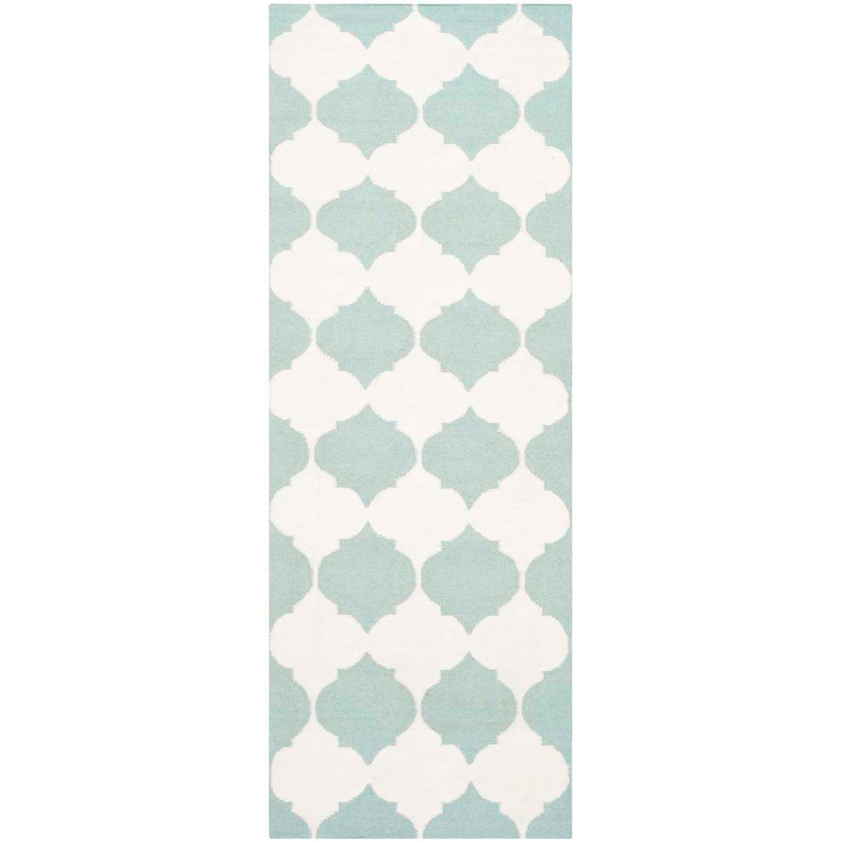 Safavieh Dhurries 624 Rug, DHU624 - Blue / Ivory