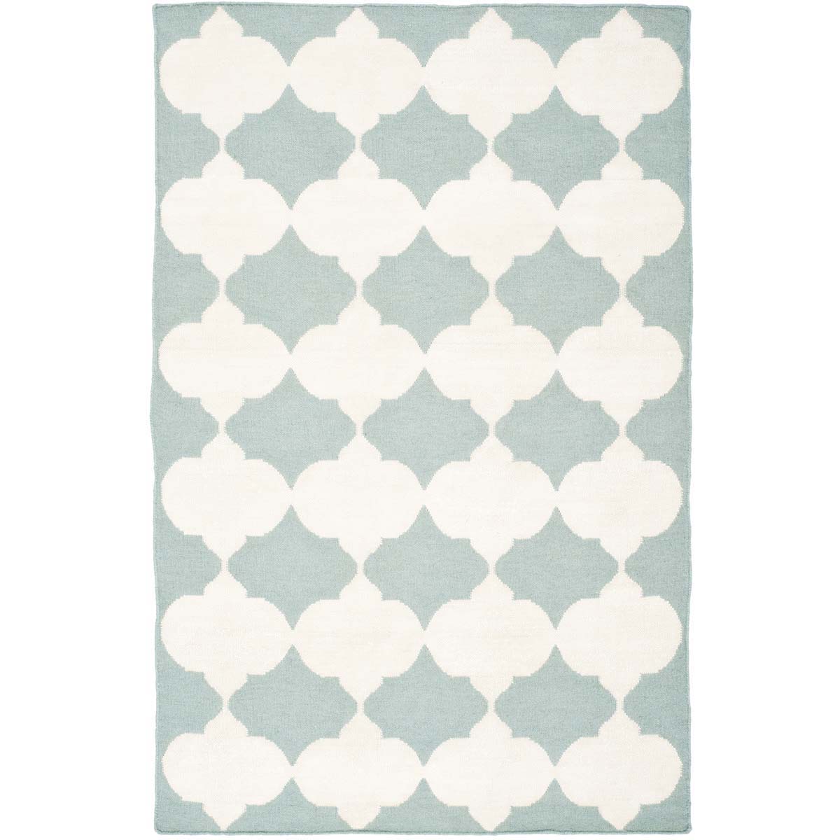 Safavieh Dhurries 624 Rug, DHU624 - Blue / Ivory