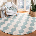 Safavieh Dhurries 624 Rug, DHU624 - Blue / Ivory