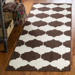 Safavieh Dhurries 624 Rug, DHU624 - Brown / Ivory