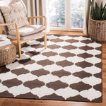 Safavieh Dhurries 624 Rug, DHU624 - Brown / Ivory