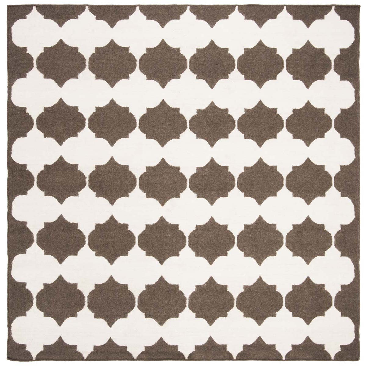 Safavieh Dhurries 624 Rug, DHU624 - Brown / Ivory