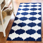 Safavieh Dhurries 624 Rug, DHU624 - Navy / Ivory