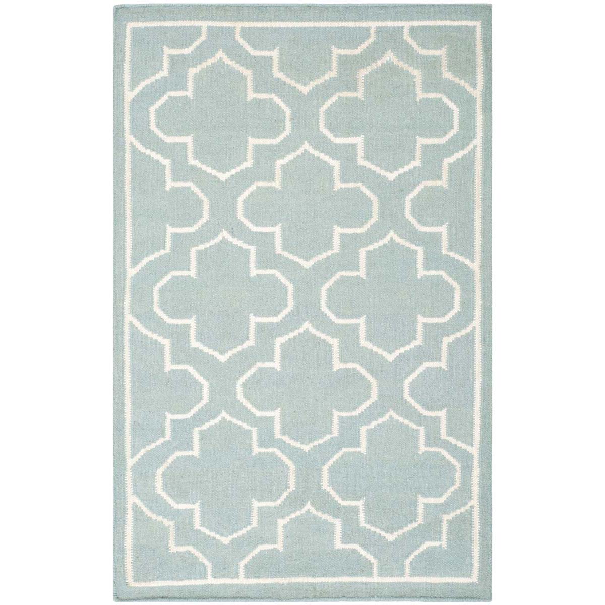 Safavieh Dhurries 625 Rug, DHU625 - Blue / Ivory