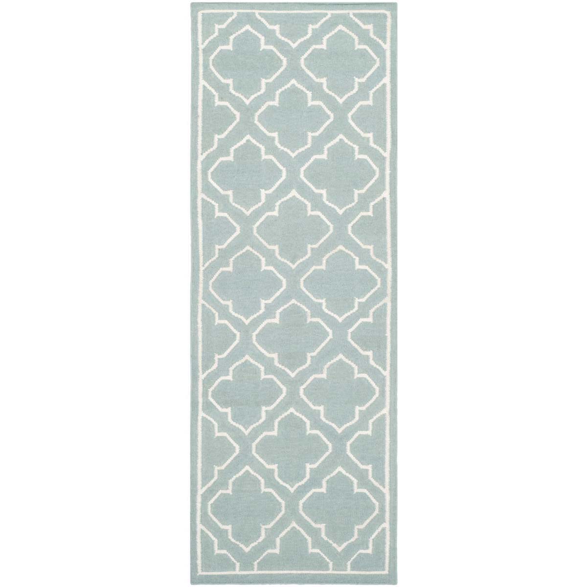 Safavieh Dhurries 625 Rug, DHU625 - Blue / Ivory