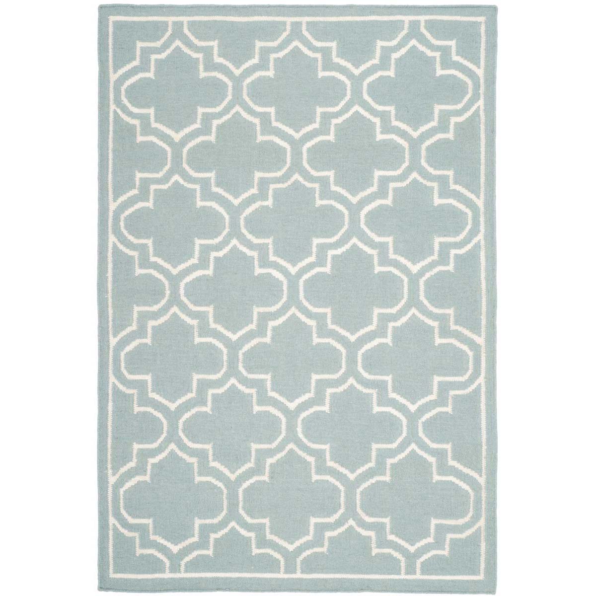 Safavieh Dhurries 625 Rug, DHU625 - Blue / Ivory