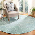 Safavieh Dhurries 625 Rug, DHU625 - Blue / Ivory