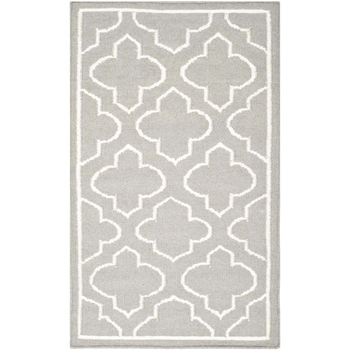 Safavieh Dhurries 625 Rug, DHU625 - Grey / Ivory