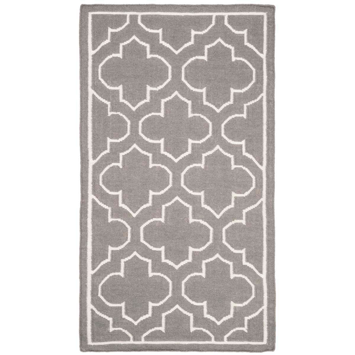 Safavieh Dhurries 625 Rug, DHU625 - Grey / Ivory