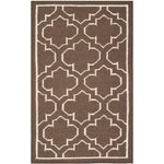 Safavieh Dhurries 625 Rug, DHU625 - Brown / Ivory