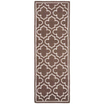 Safavieh Dhurries 625 Rug, DHU625 - Brown / Ivory