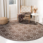 Safavieh Dhurries 625 Rug, DHU625 - Brown / Ivory