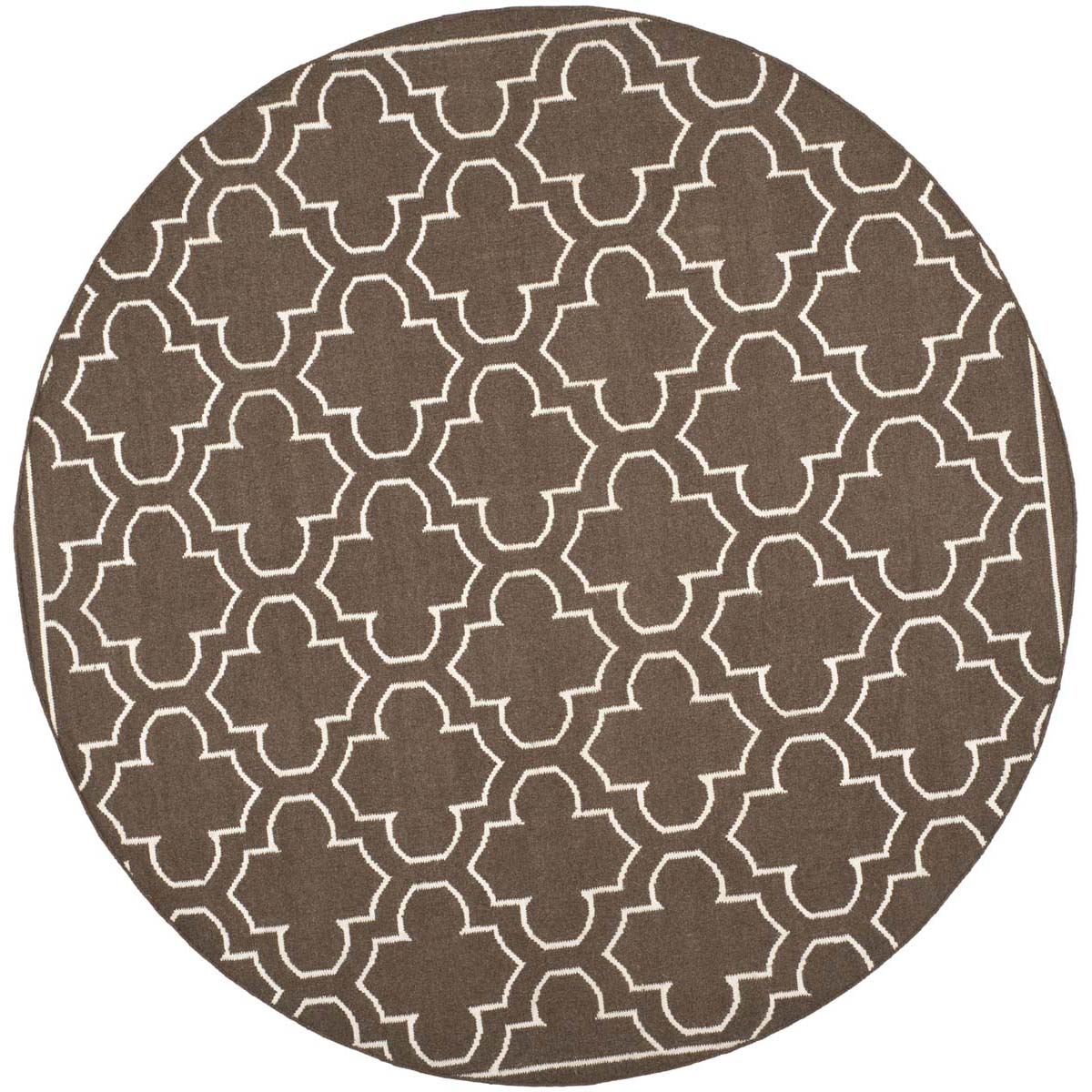 Safavieh Dhurries 625 Rug, DHU625 - Brown / Ivory