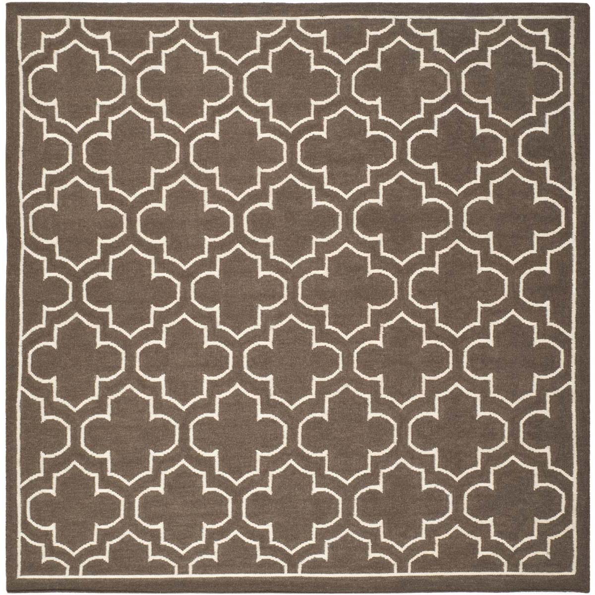 Safavieh Dhurries 625 Rug, DHU625 - Brown / Ivory