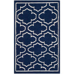 Safavieh Dhurries 625 Rug, DHU625 - Navy / Ivory