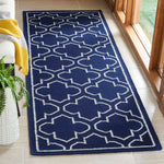 Safavieh Dhurries 625 Rug, DHU625 - Navy / Ivory