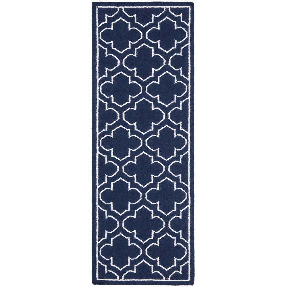 Safavieh Dhurries 625 Rug, DHU625 - Navy / Ivory