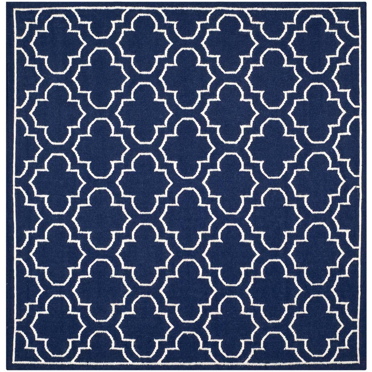 Safavieh Dhurries 625 Rug, DHU625 - Navy / Ivory