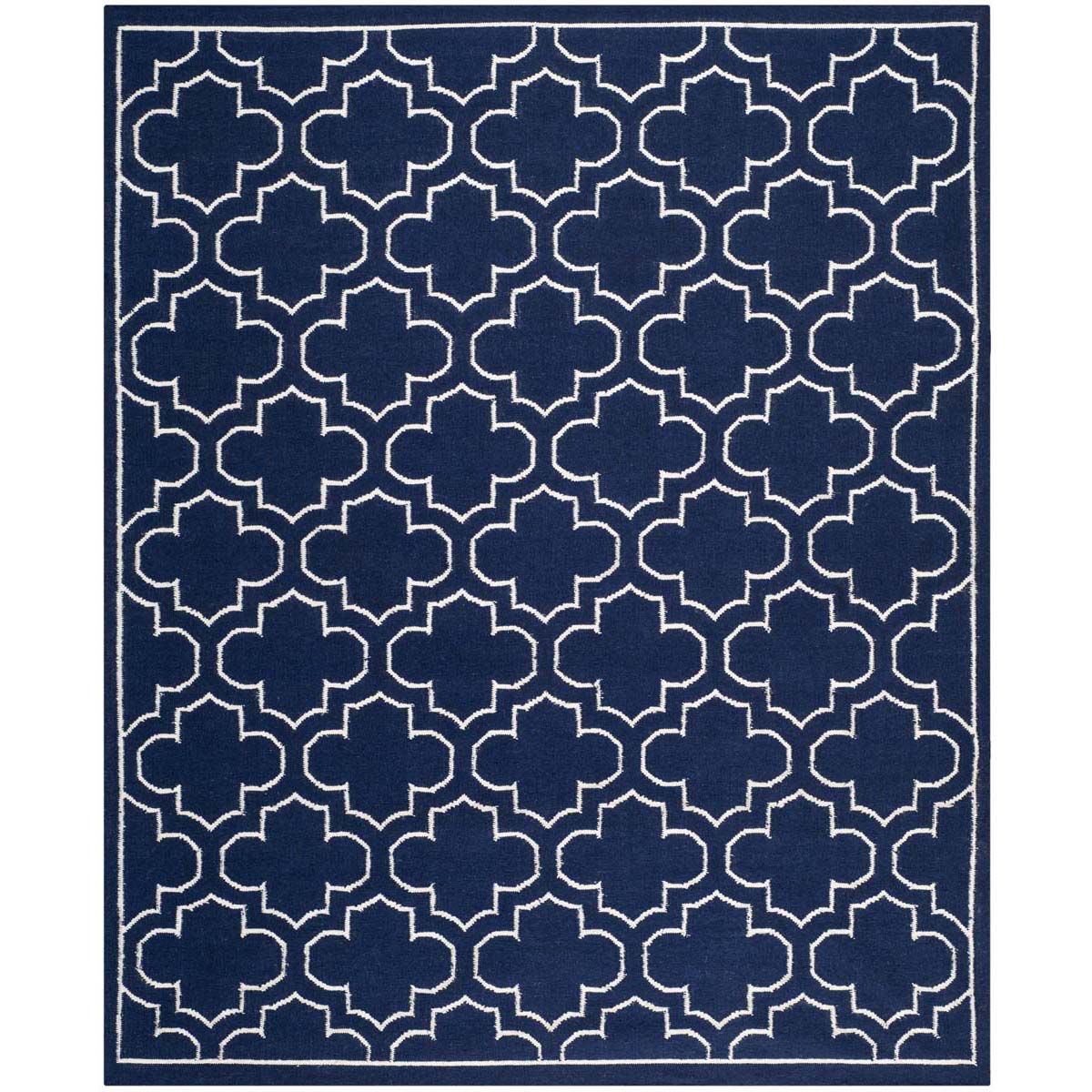 Safavieh Dhurries 625 Rug, DHU625 - Navy / Ivory