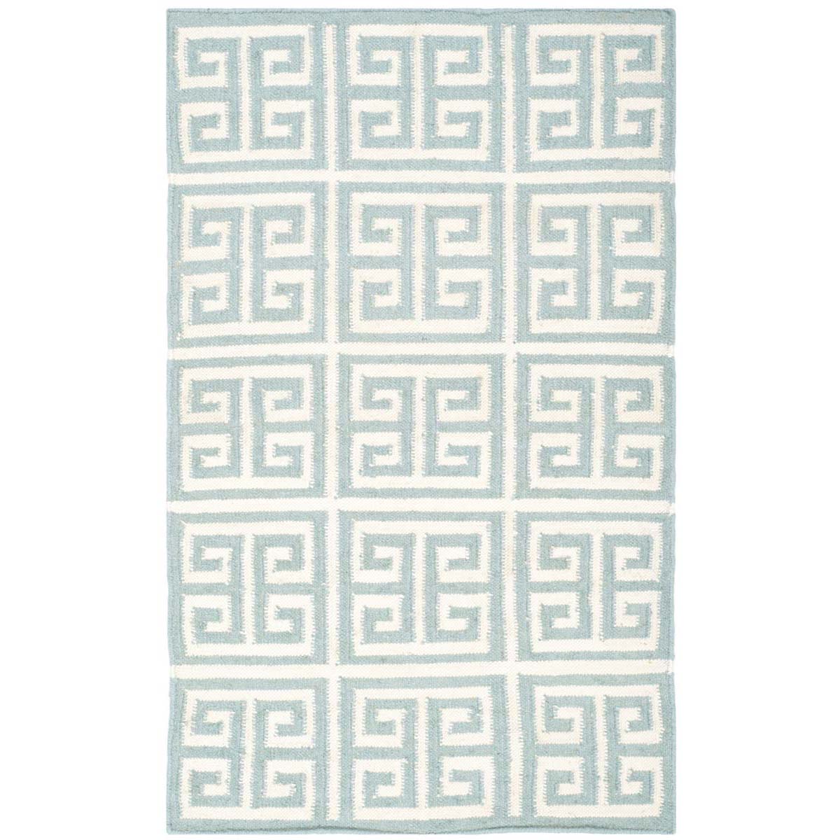 Safavieh Dhurries 626 Rug, DHU626 - Blue / Ivory