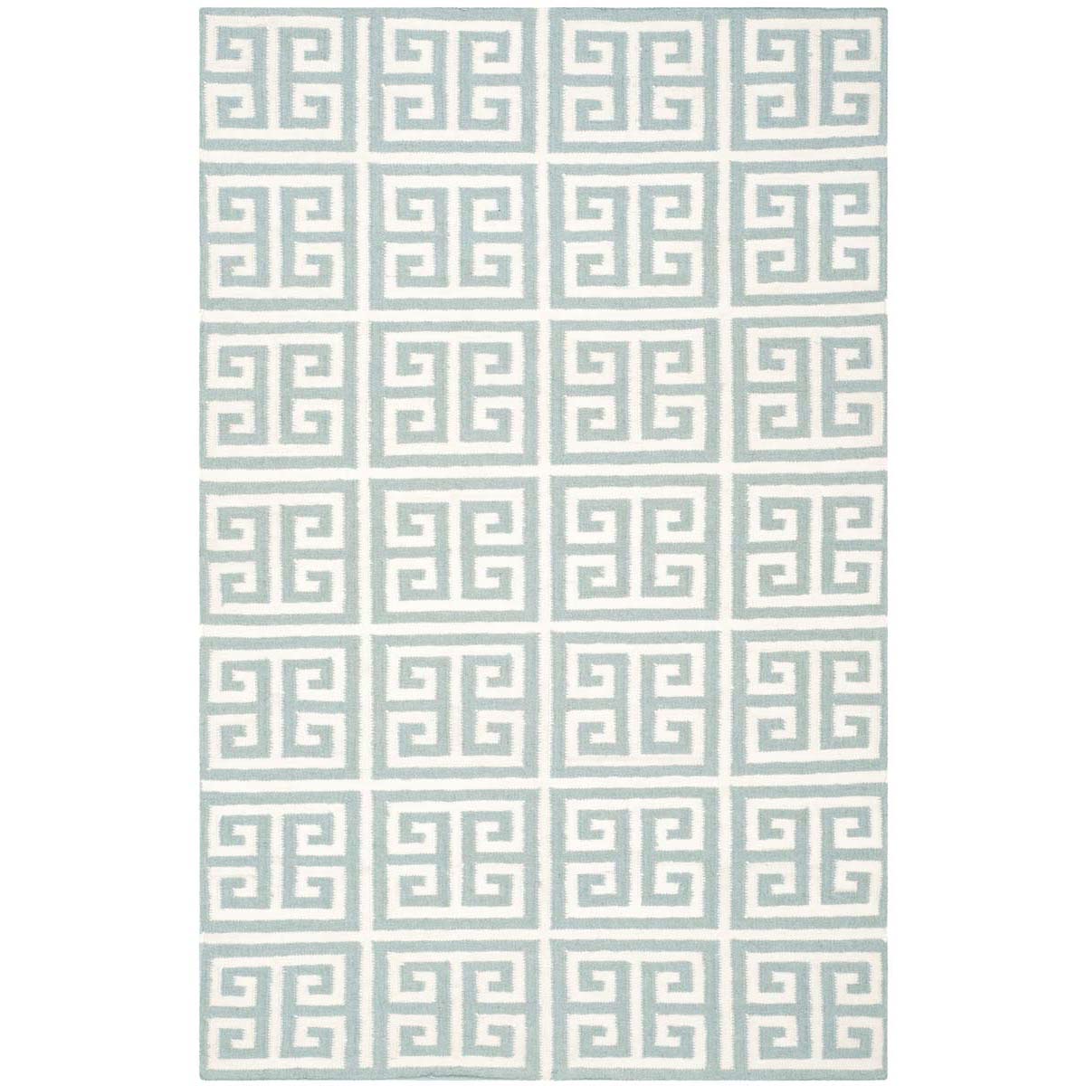 Safavieh Dhurries 626 Rug, DHU626 - Blue / Ivory