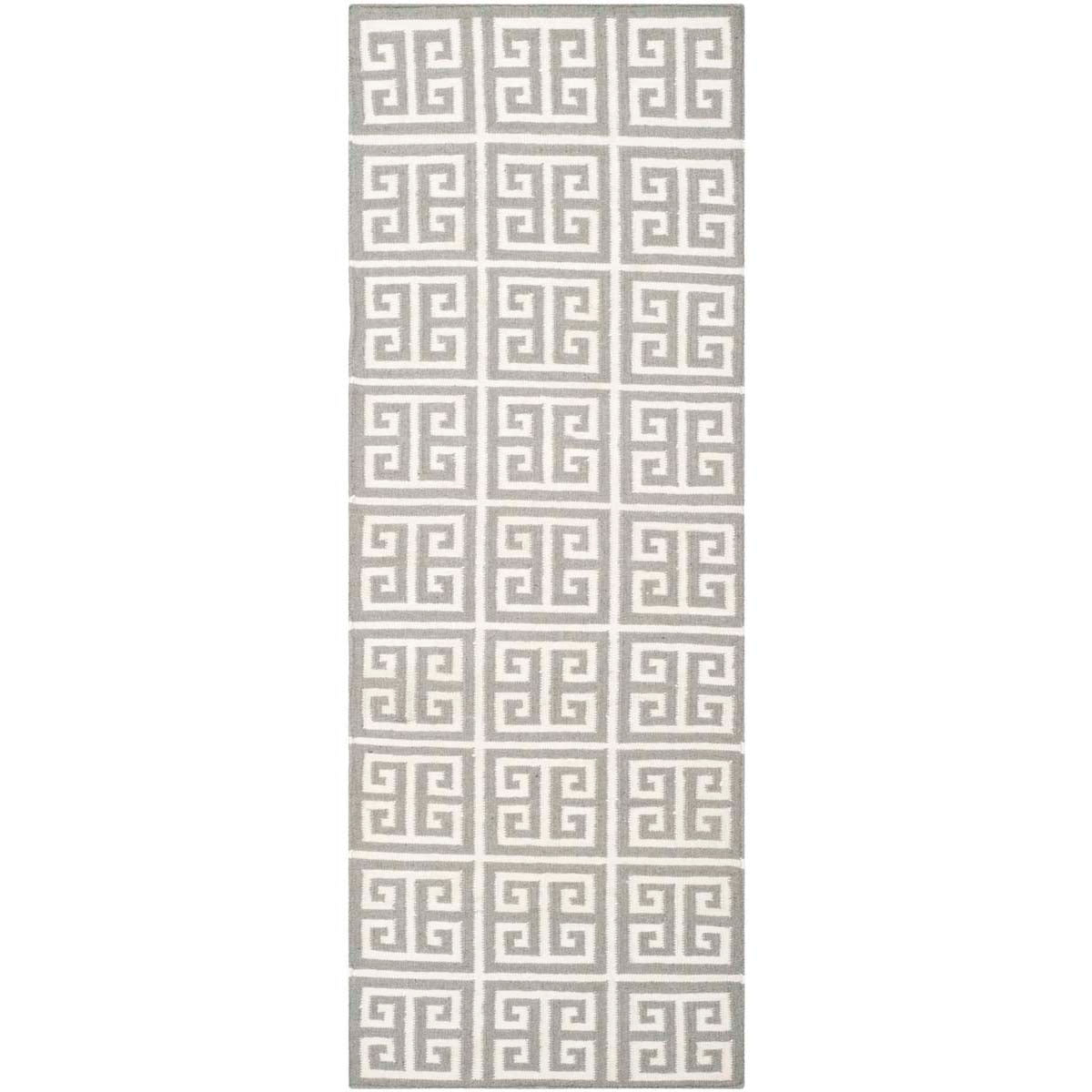 Safavieh Dhurries 626 Rug, DHU626 - Grey / Ivory