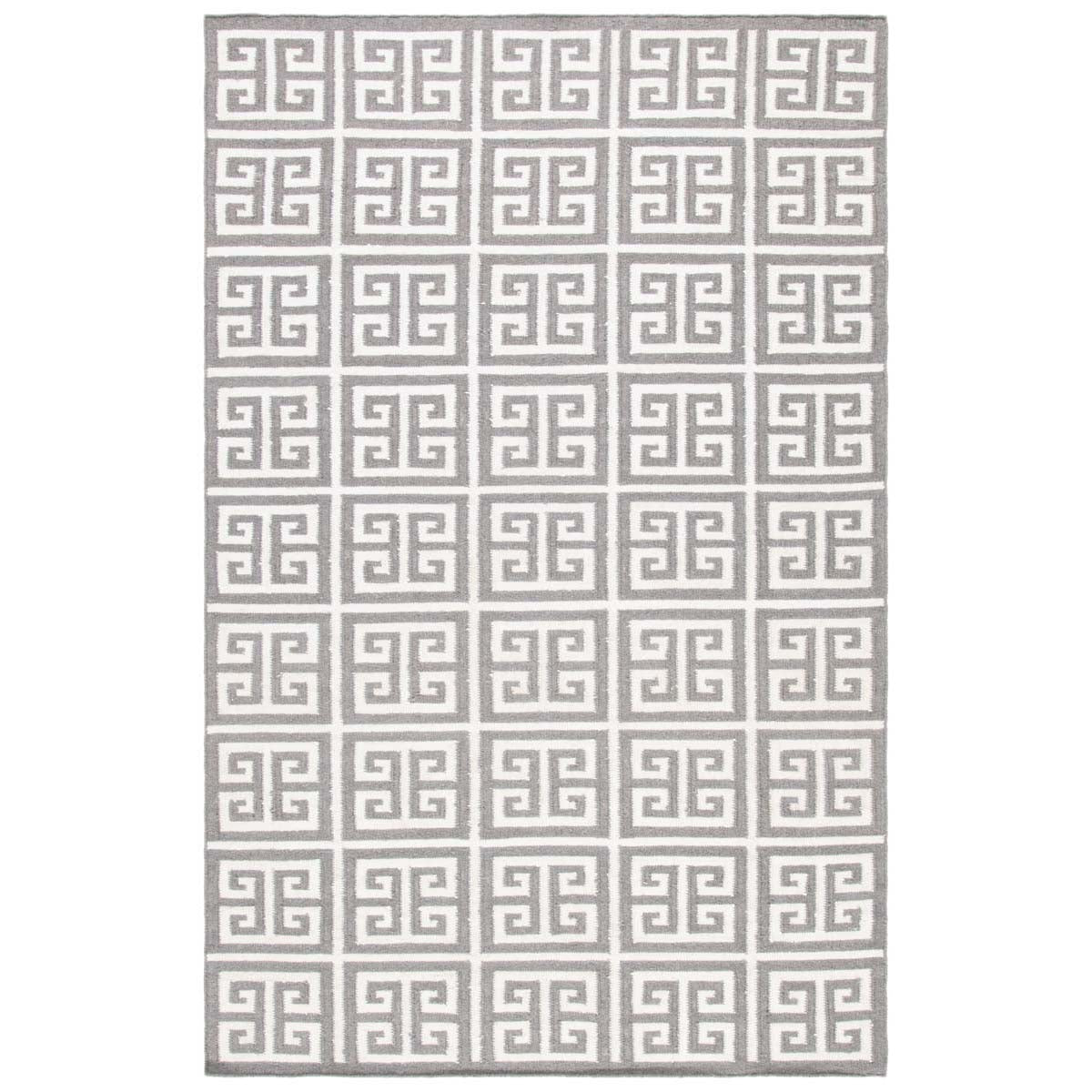 Safavieh Dhurries 626 Rug, DHU626 - Grey / Ivory