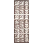 Safavieh Dhurries 626 Rug, DHU626 - Brown / Ivory