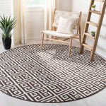 Safavieh Dhurries 626 Rug, DHU626 - Brown / Ivory