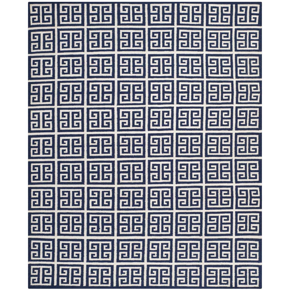 Safavieh Dhurries 626 Rug, DHU626 - Navy / Ivory