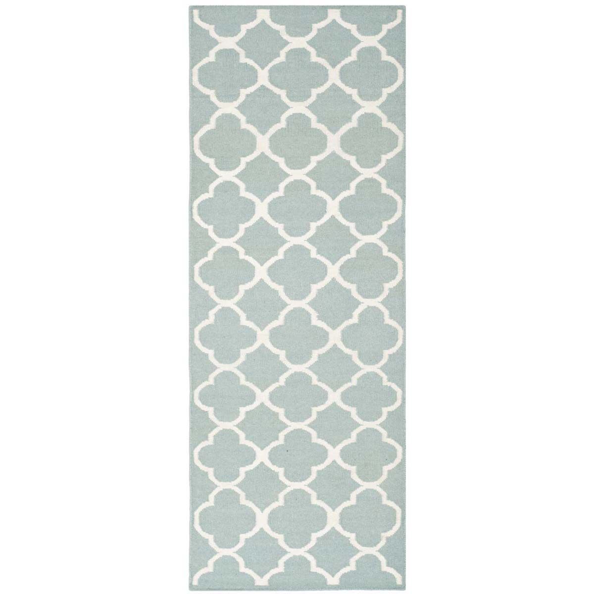 Safavieh Dhurries 627 Rug, DHU627 - Blue / Ivory