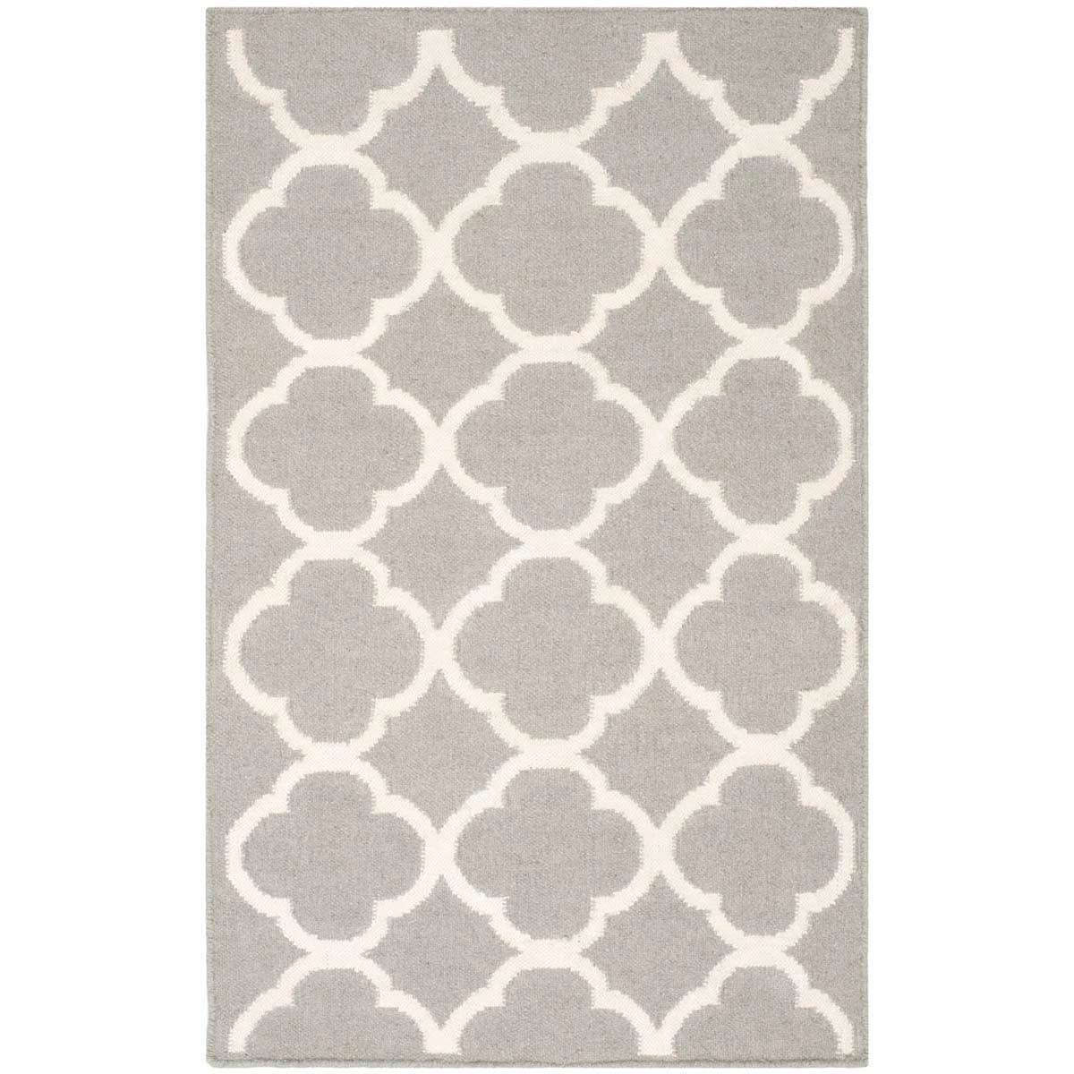 Safavieh Dhurries 627 Rug, DHU627 - Grey / Ivory