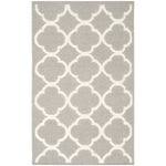 Safavieh Dhurries 627 Rug, DHU627 - Grey / Ivory