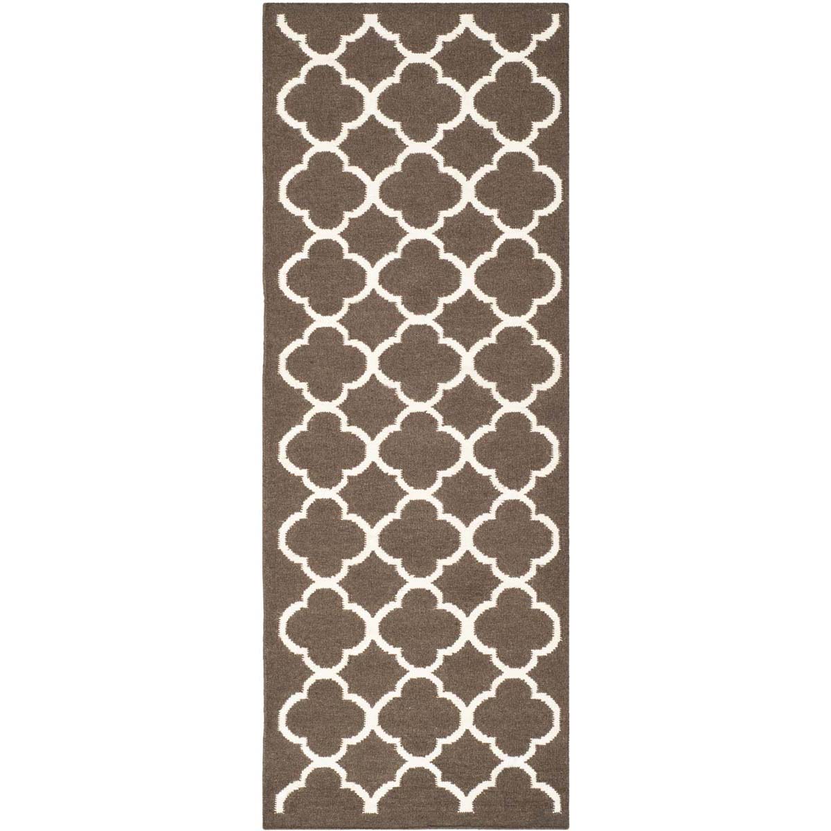 Safavieh Dhurries 627 Rug, DHU627 - Brown / Ivory