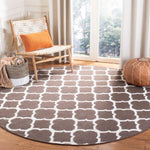 Safavieh Dhurries 627 Rug, DHU627 - Brown / Ivory