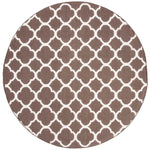 Safavieh Dhurries 627 Rug, DHU627 - Brown / Ivory