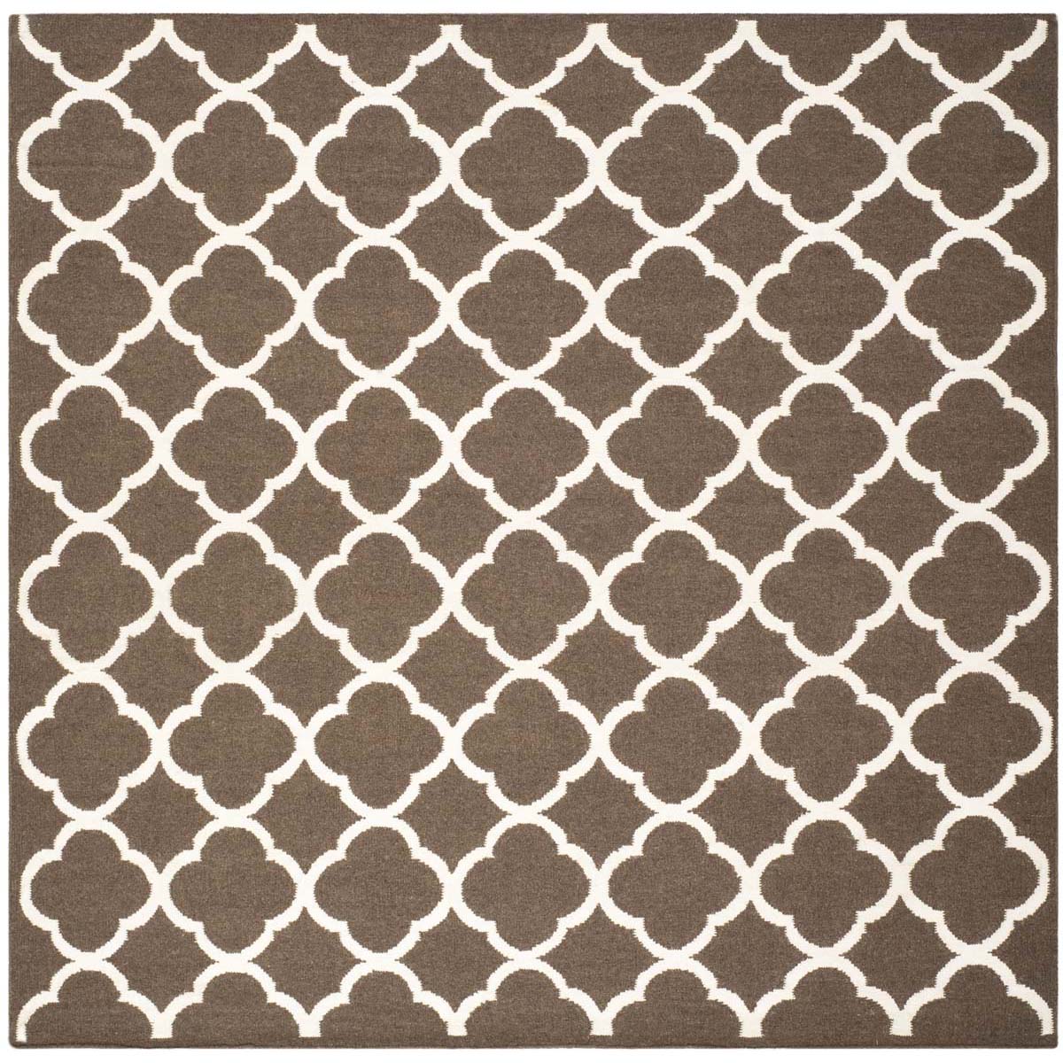 Safavieh Dhurries 627 Rug, DHU627 - Brown / Ivory