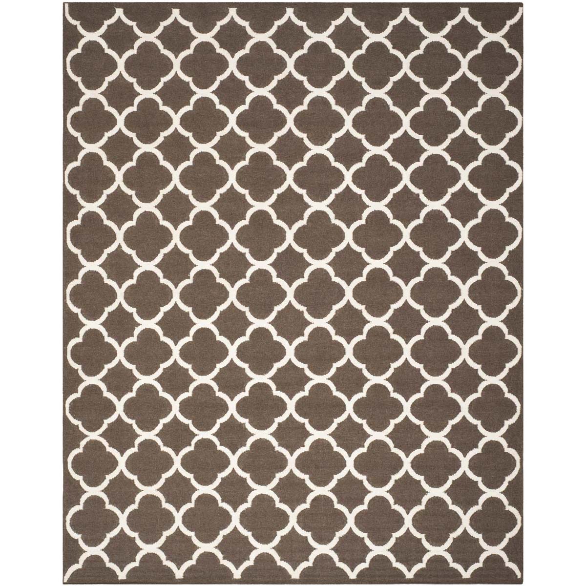 Safavieh Dhurries 627 Rug, DHU627 - Brown / Ivory