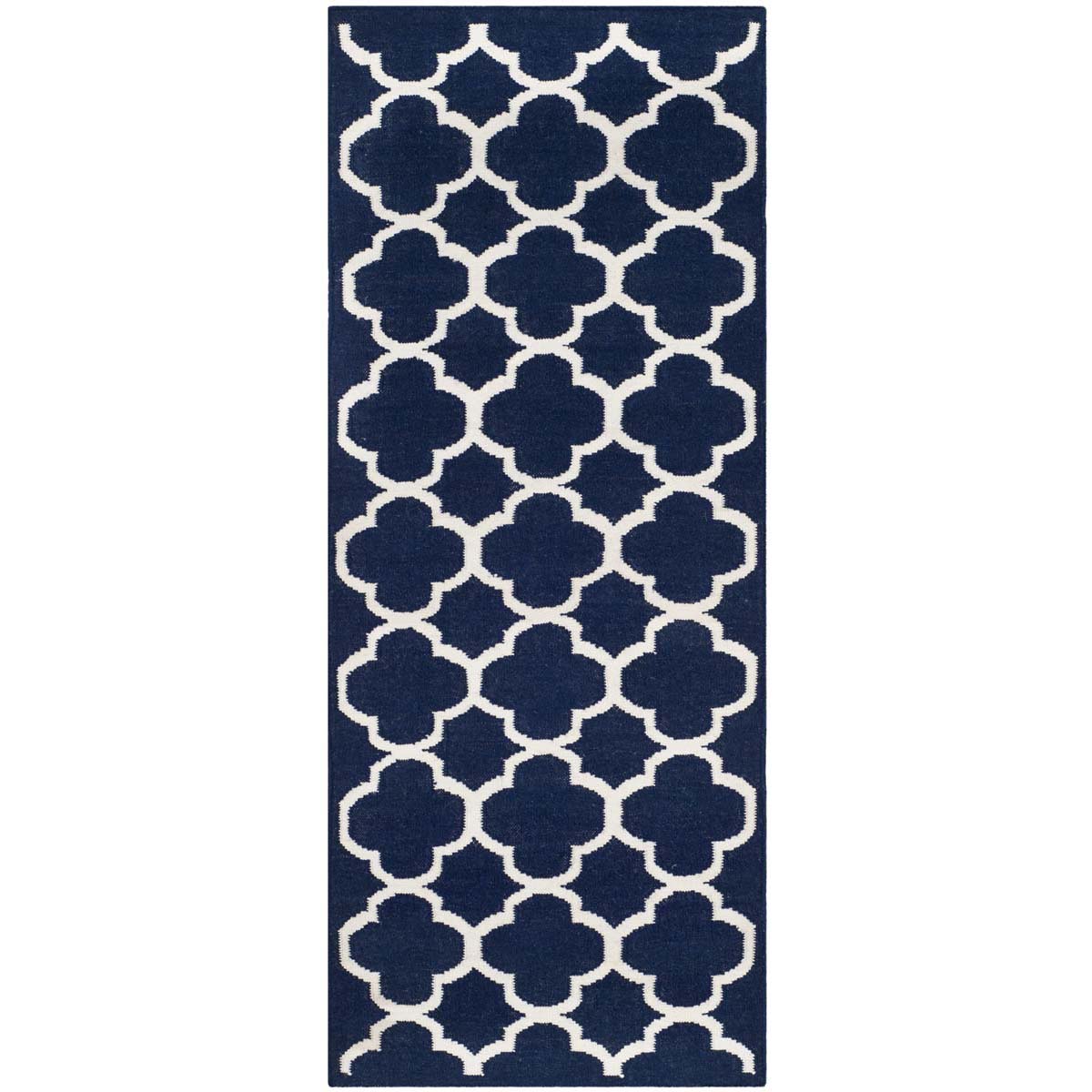 Safavieh Dhurries 627 Rug, DHU627 - Navy / Ivory