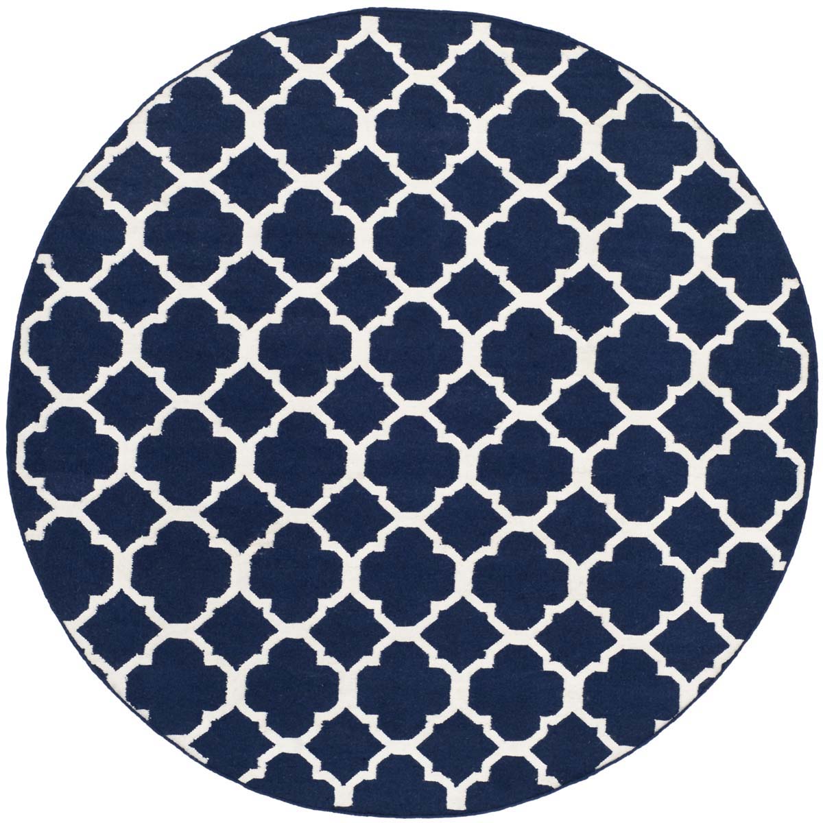 Safavieh Dhurries 627 Rug, DHU627 - Navy / Ivory