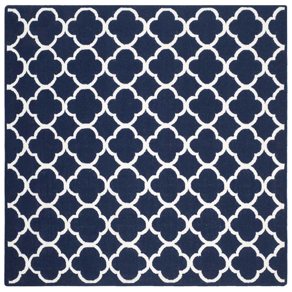 Safavieh Dhurries 627 Rug, DHU627 - Navy / Ivory