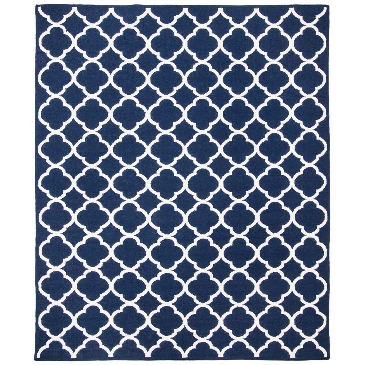 Safavieh Dhurries 627 Rug, DHU627 - Navy / Ivory