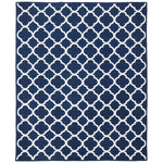 Safavieh Dhurries 627 Rug, DHU627 - Navy / Ivory